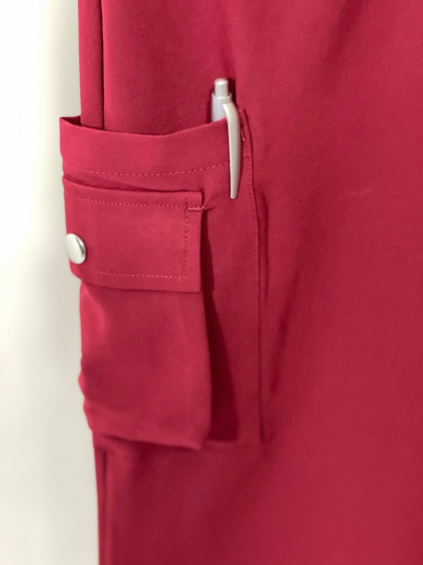 Burgundy Scrub suit soft stretch fabric