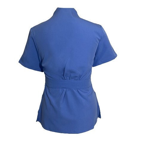 Ceil blue medical scrub suit soft stretch fabric
