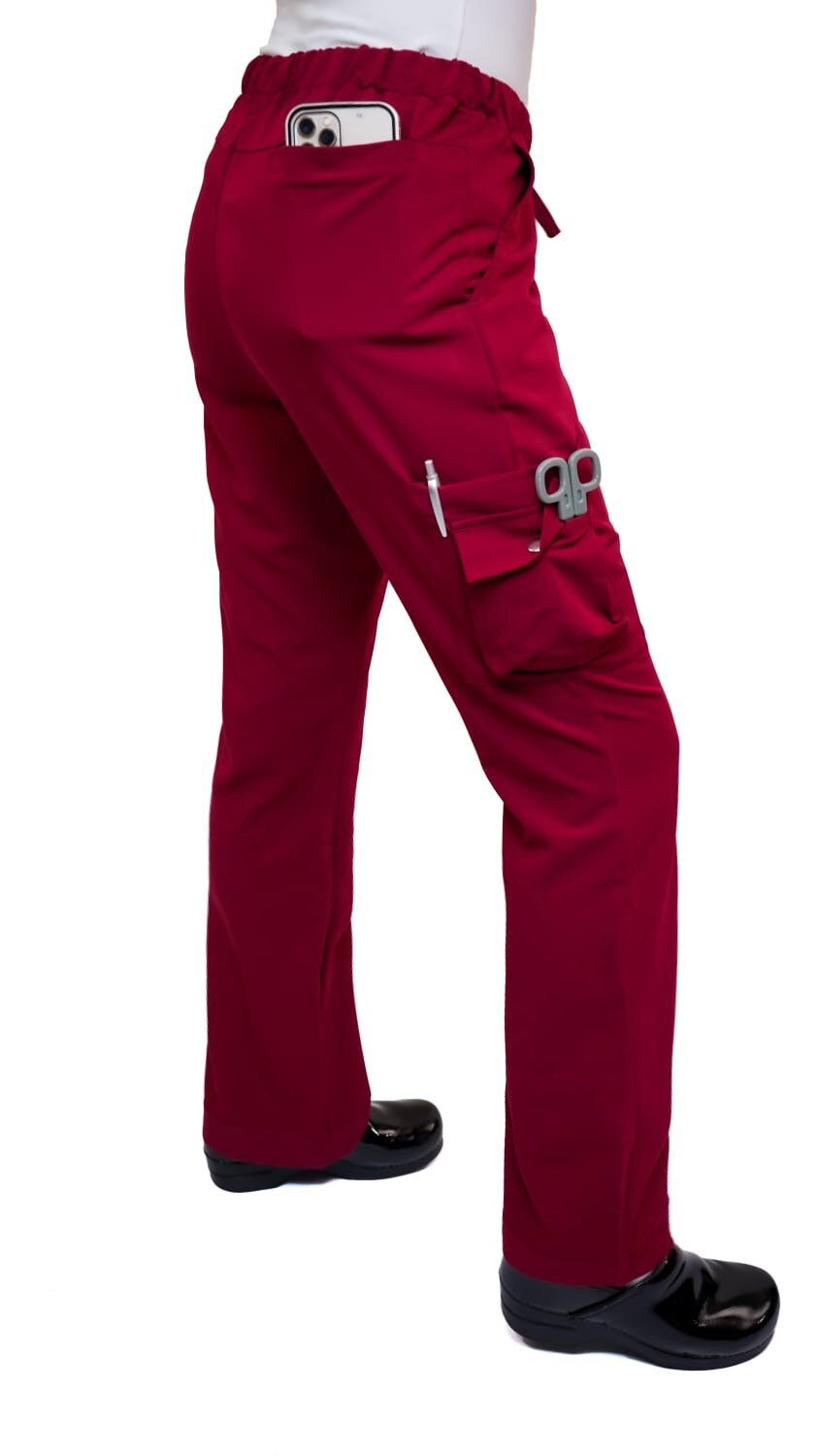 Burgundy Scrub suit soft stretch fabric