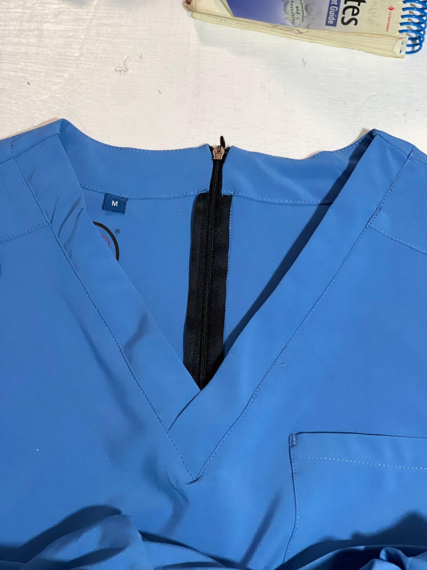 Ceil blue Jumpsuit scrub soft stretch fabric