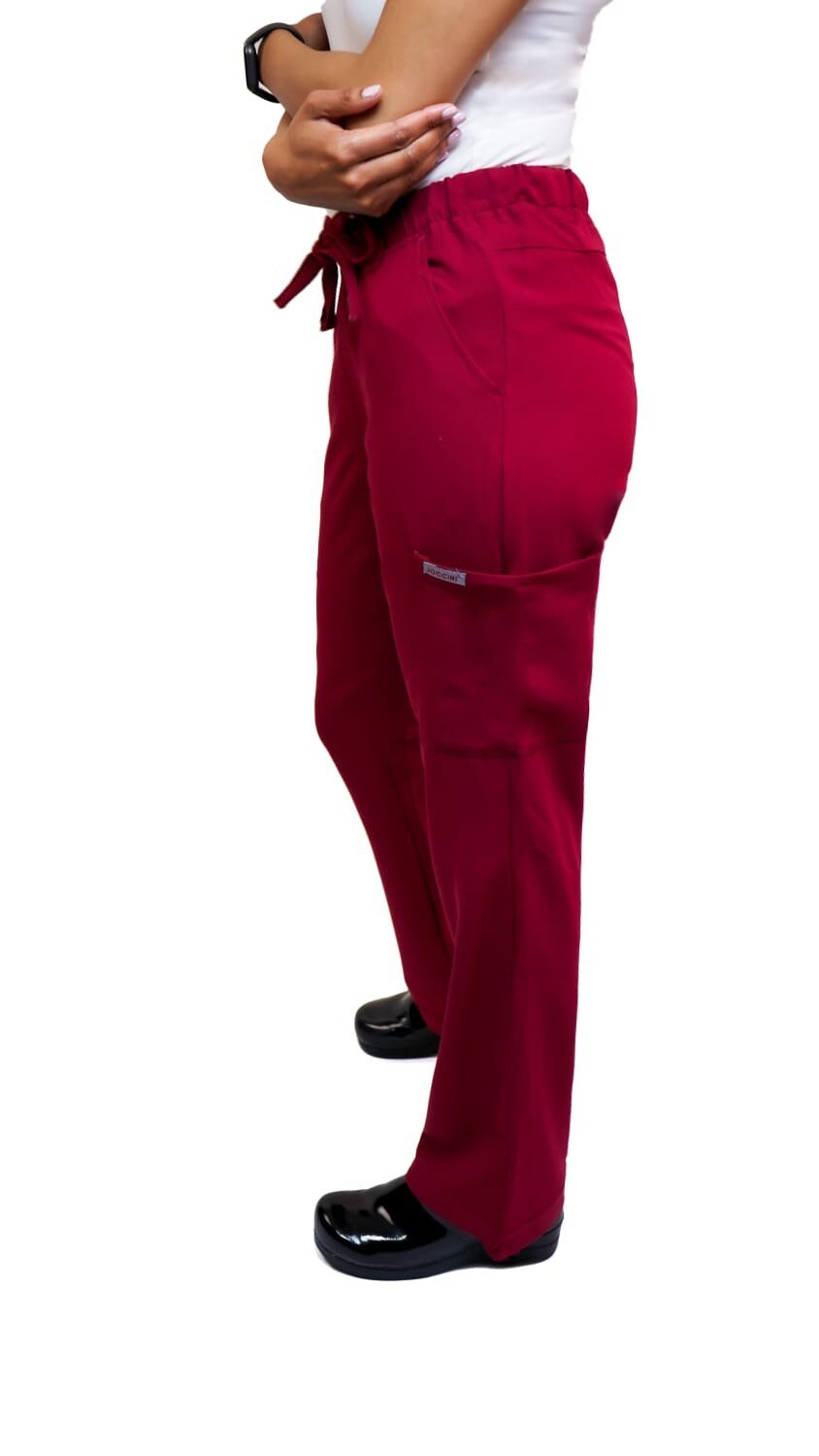 Burgundy Scrub suit soft stretch fabric